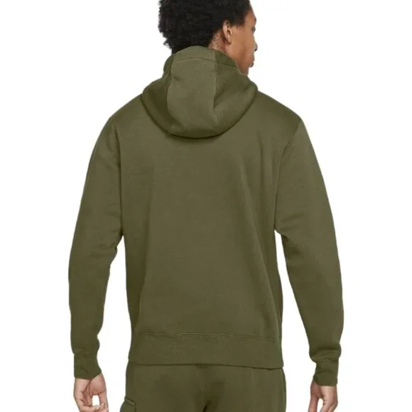 Nike Men's Club Fleece Sweatsuit Size 4XL Fall Tracksuit Olive Green/Gray NWT